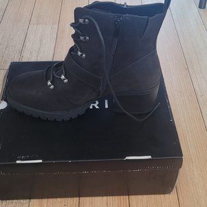 Black Combat Lace-Up boots Size 12